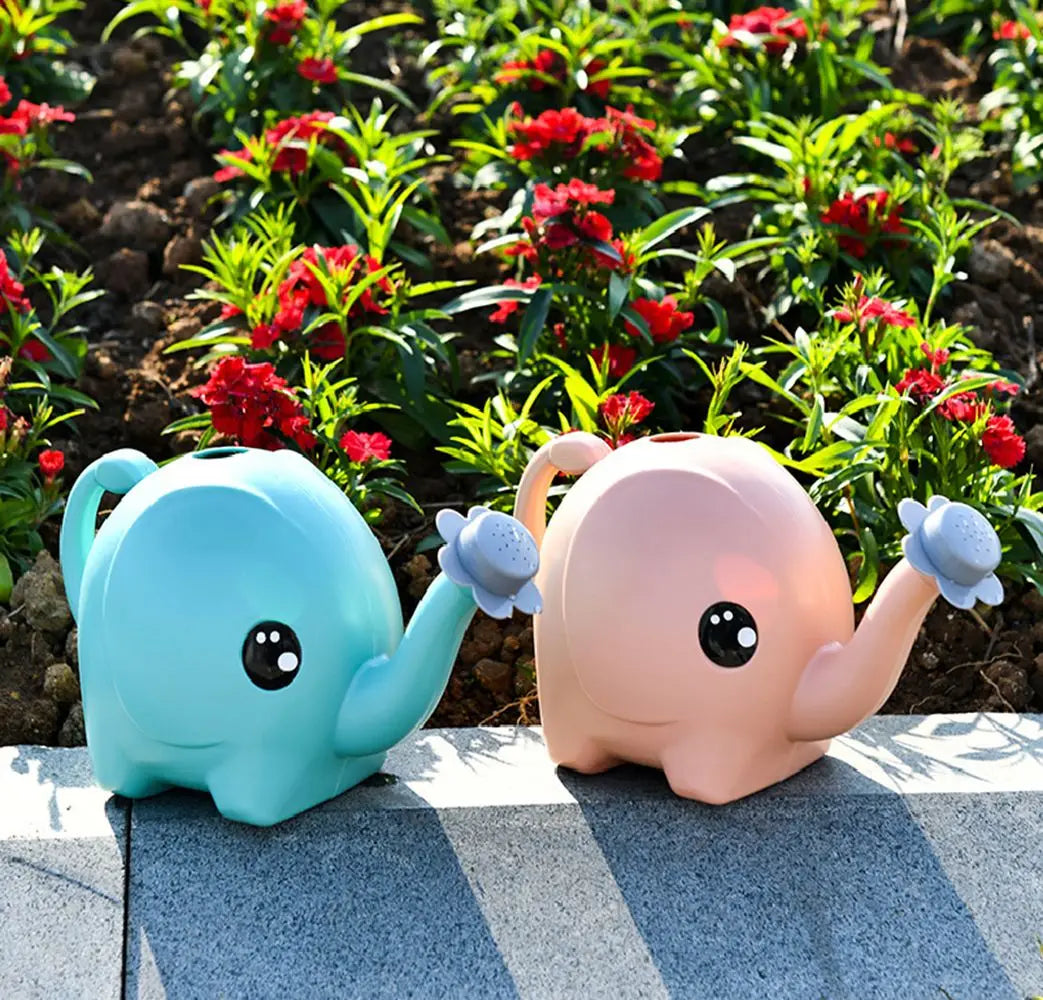 Watering Can Elephant Shape Adjustable Spray Ergonomic Handle