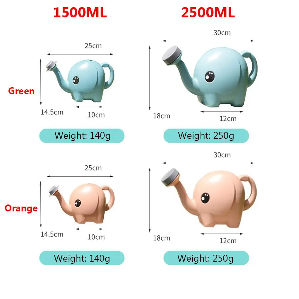 Watering Can Elephant Shape Adjustable Spray Ergonomic Handle