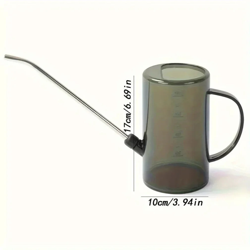 Watering Can Transparent Body & Long Metal Spout