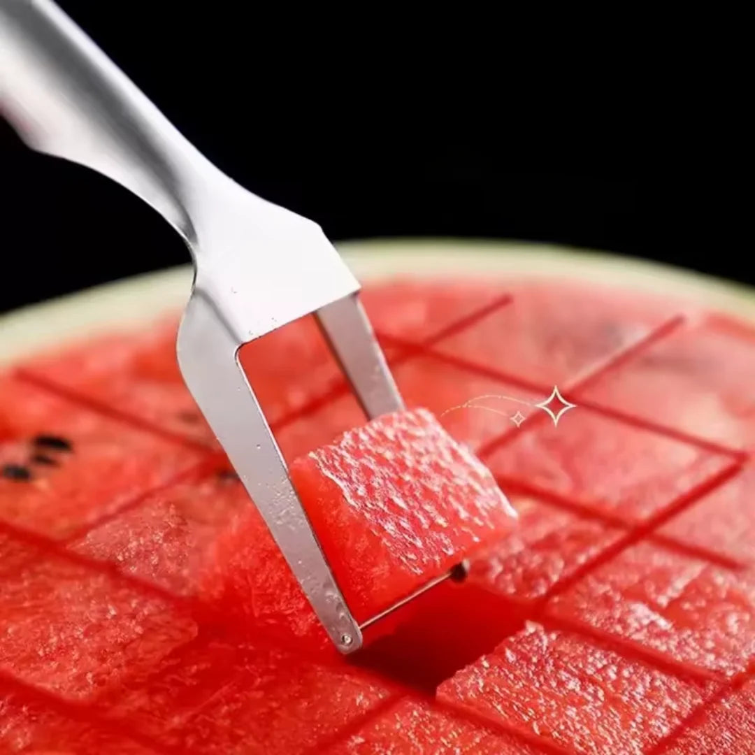 Watermelon Cube Cutter 2-in-1 Stainless Steel Dishwasher Safe