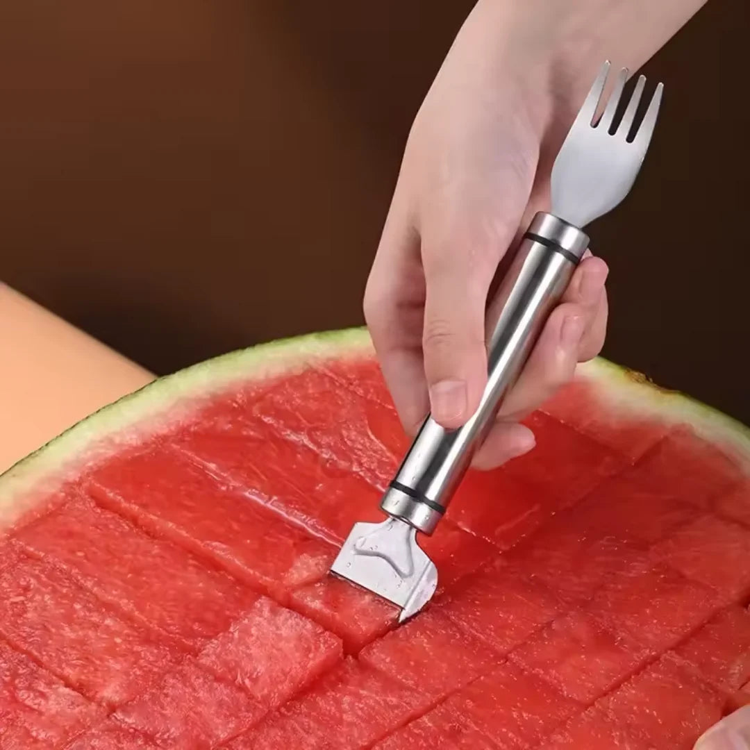 Watermelon Cube Cutter 2-in-1 Stainless Steel Dishwasher Safe