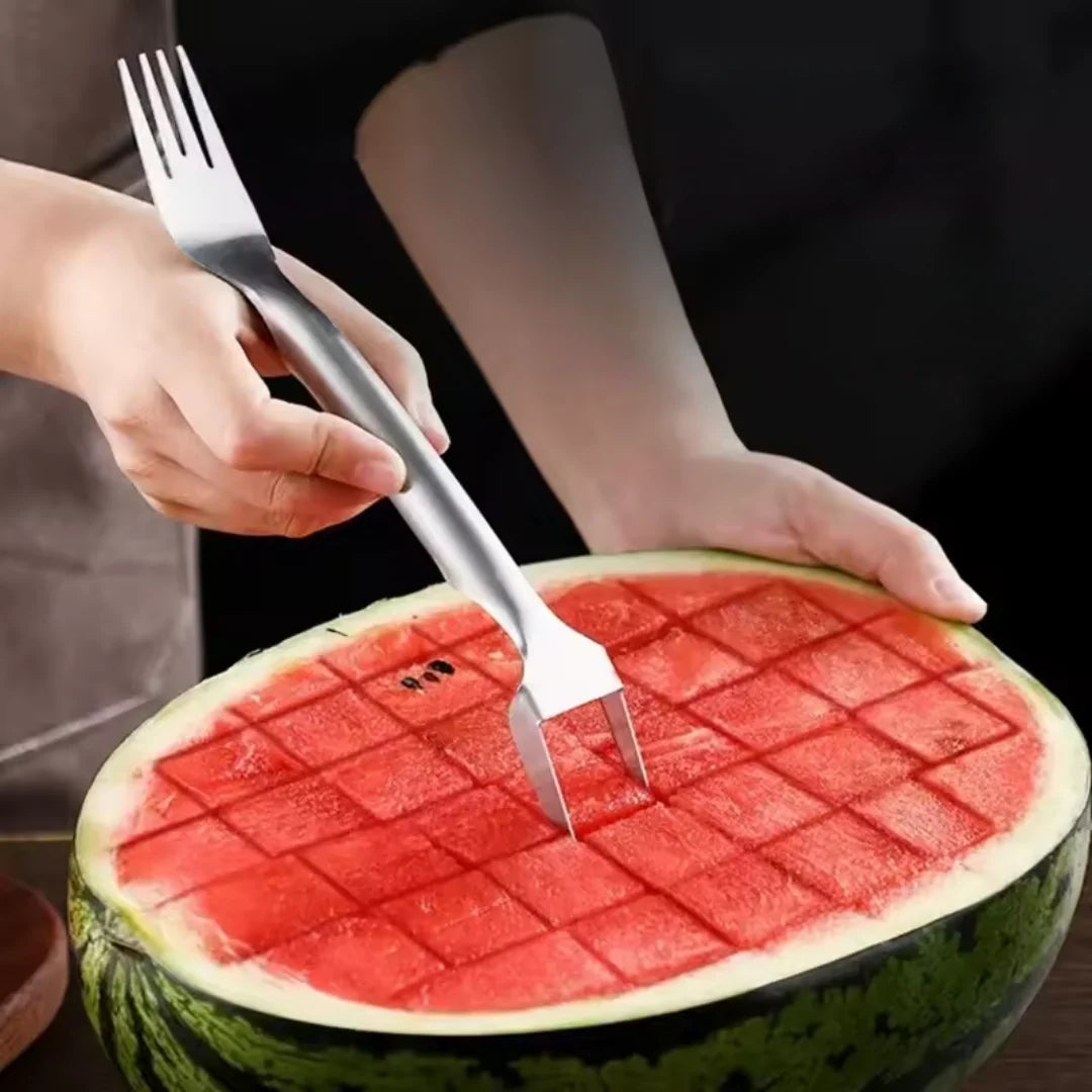 Watermelon Cube Cutter 2-in-1 Stainless Steel Dishwasher Safe