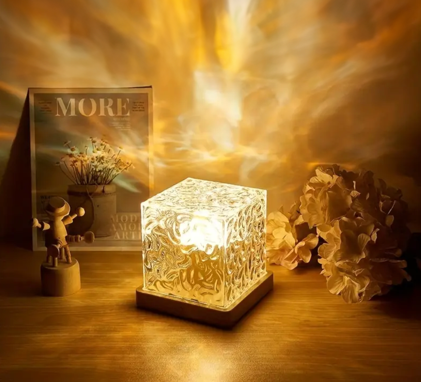 Wave Lamp USB Rechargeable 16 Colors & Remote Control