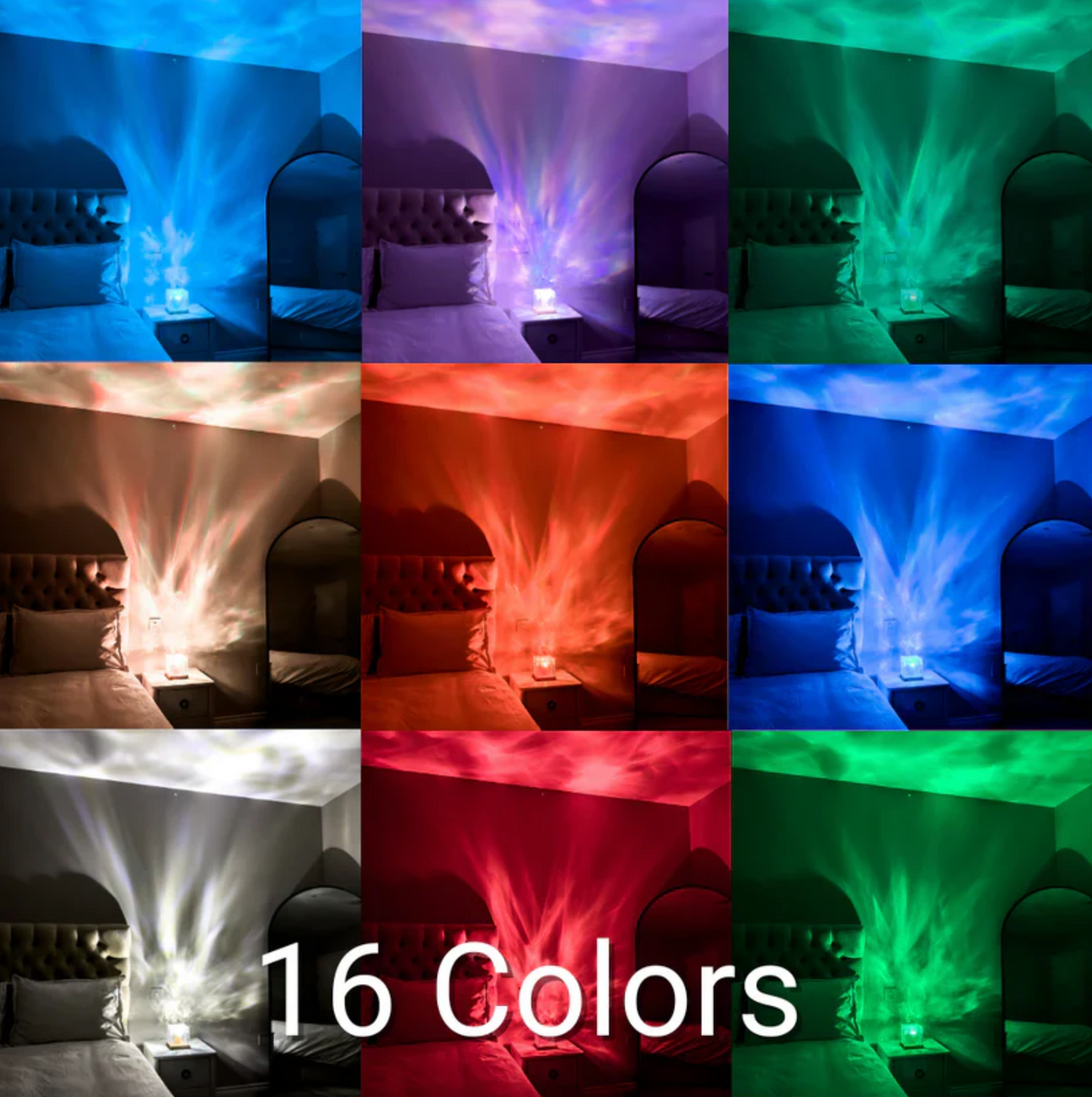 Wave Lamp USB Rechargeable 16 Colors & Remote Control