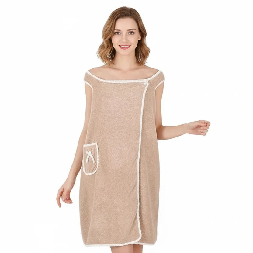 Wearable Bath Towel Quick-Drying Polyester Secure Wrap
