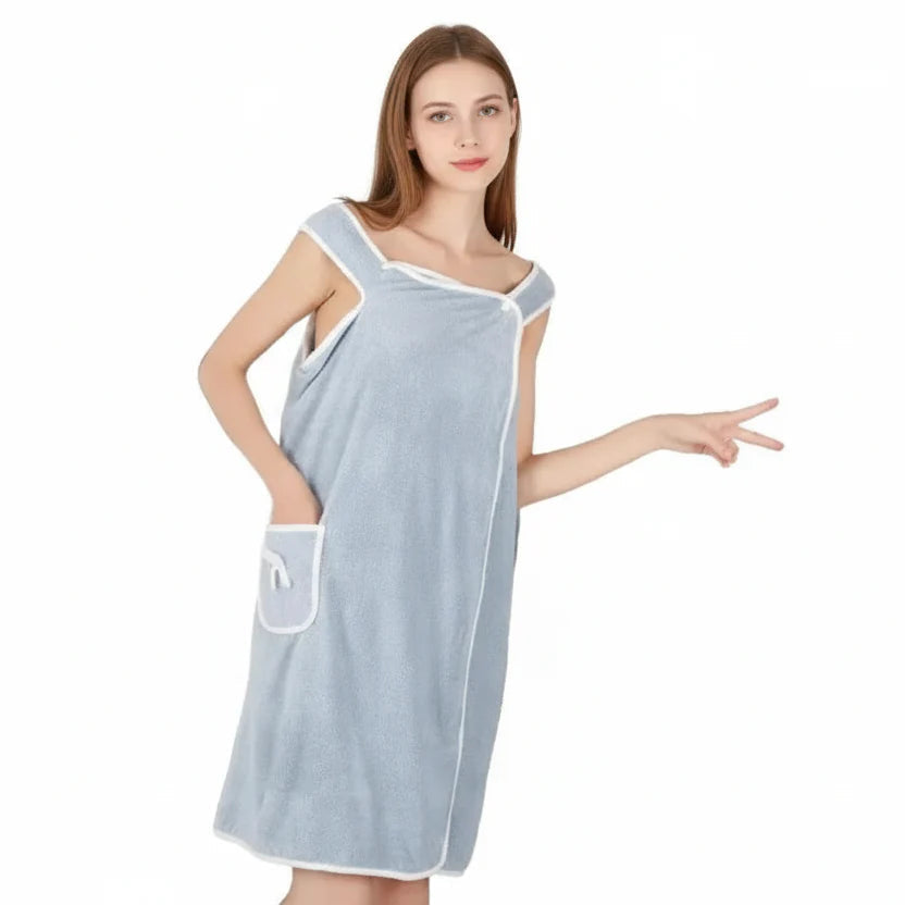 Wearable Bath Towel Quick-Drying Polyester Secure Wrap