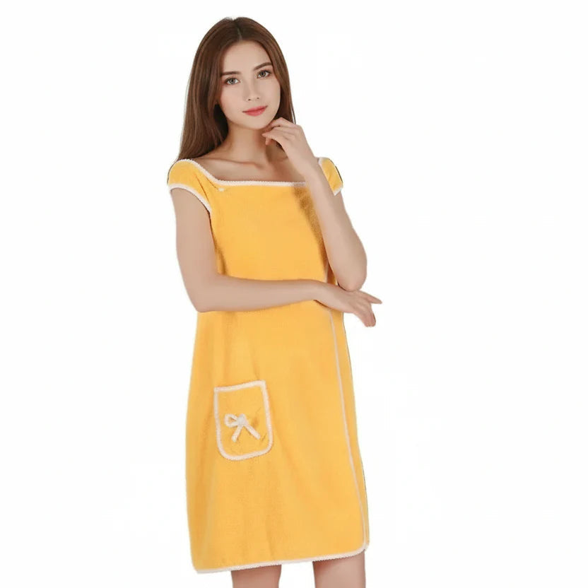 Wearable Bath Towel Quick-Drying Polyester Secure Wrap