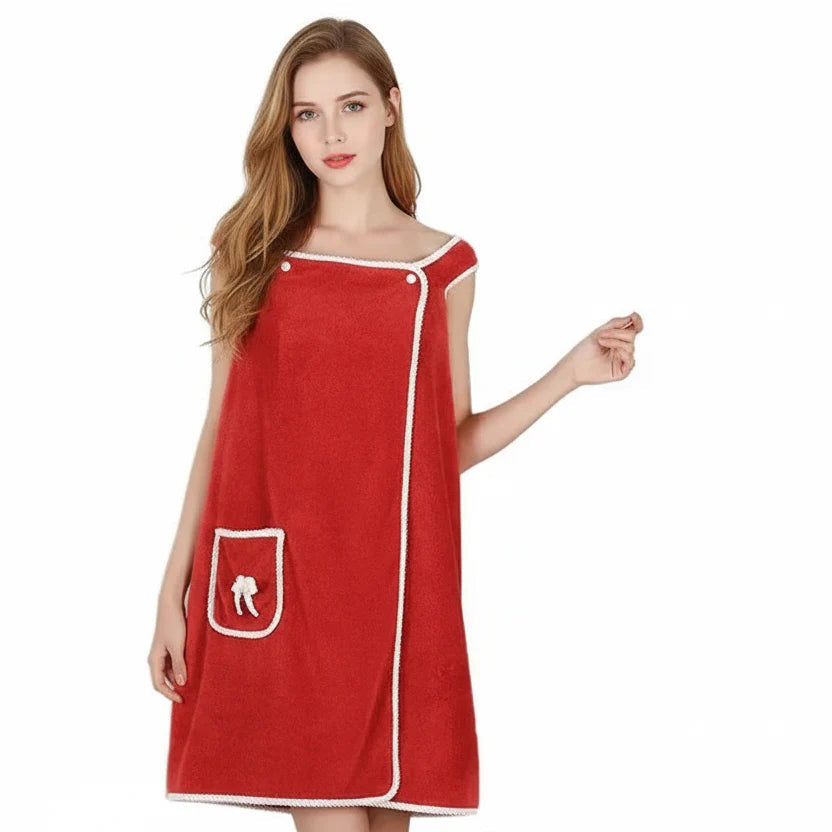 Wearable Bath Towel Quick-Drying Polyester Secure Wrap