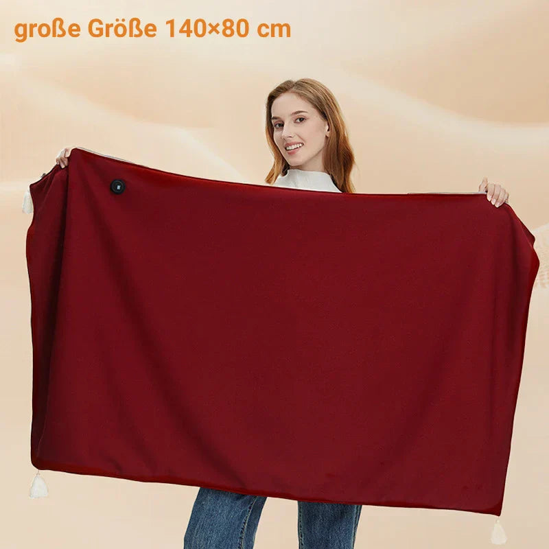 Wearable Heated Blanket USB-Powered Adjustable Heat