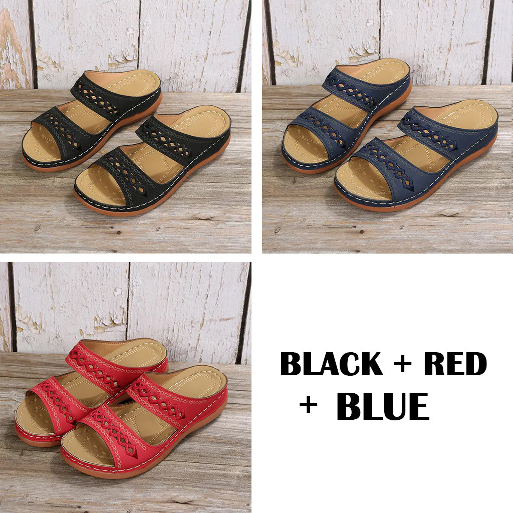 Wedge Sandals Triple Arch Support Memory Foam Insole Non-Slip