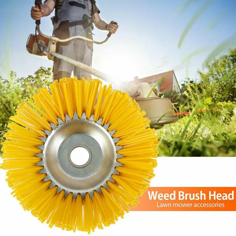 Weed Brush Attachment Nylon Bristles 22 cm Universal Fit