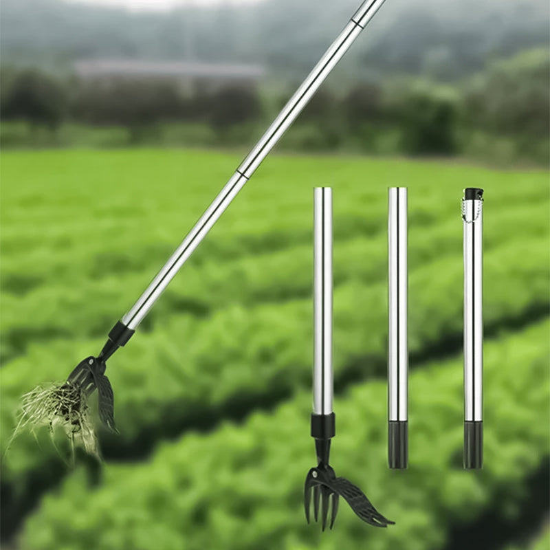 Weed Puller Stainless Steel Telescopic Handle & Foot Pedal