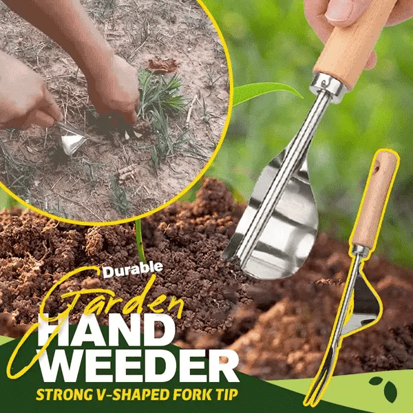 Weed Puller V-Shaped Steel Fork Lever Action