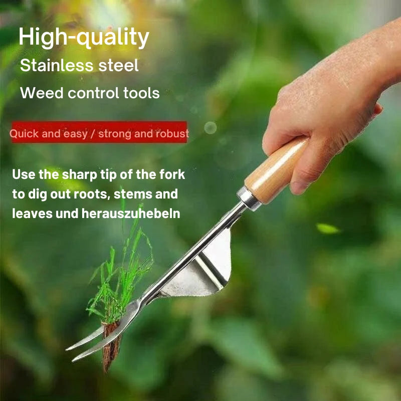 Weed Puller V-Shaped Steel Fork Lever Action