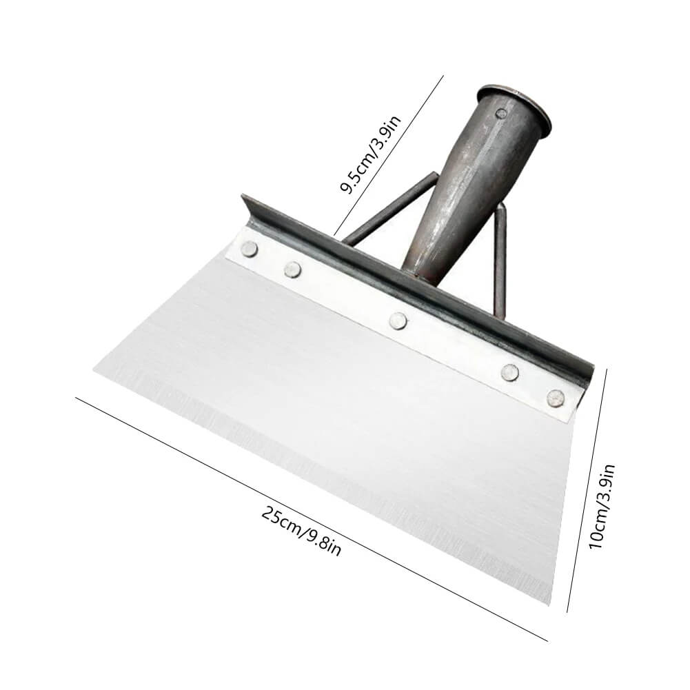 Weed Scraper Manganese Steel Blade Adjustable Wooden Handle