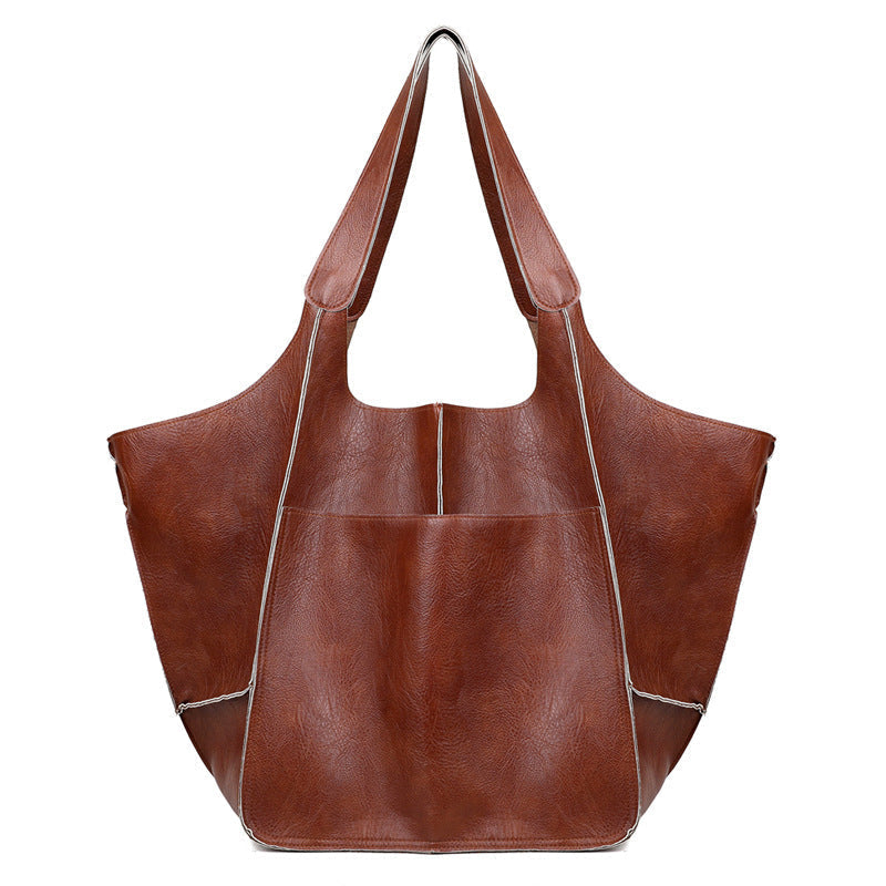 Weekender Bag PU Leather & Adjustable Straps Spacious Interior