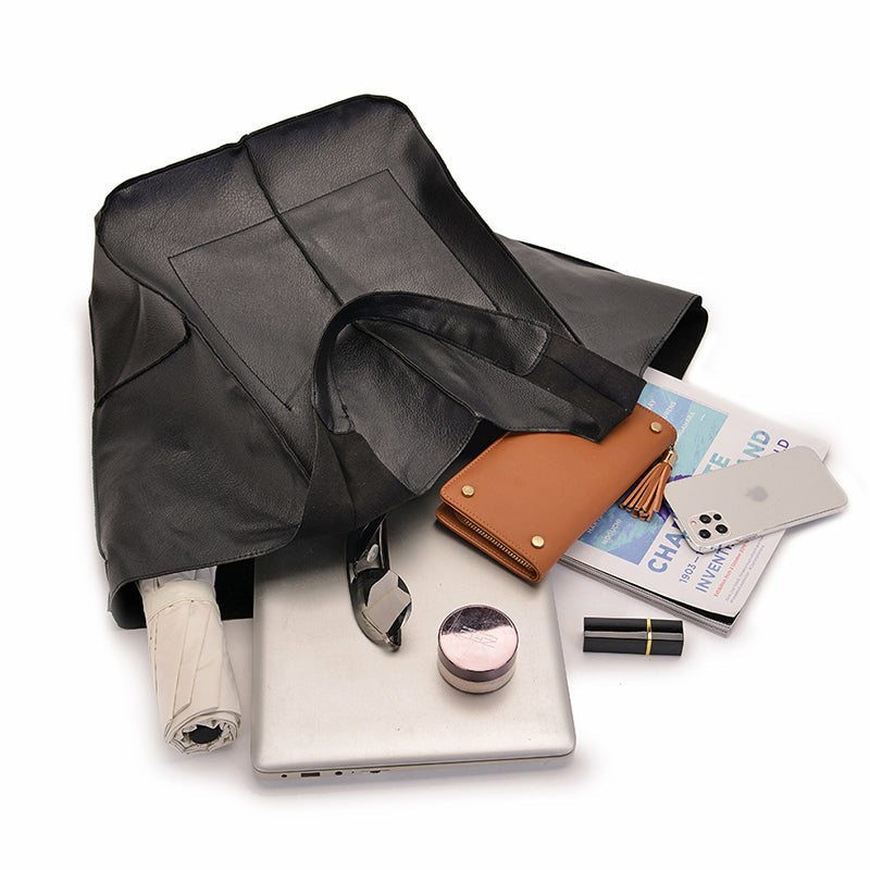 Weekender Bag PU Leather & Adjustable Straps Spacious Interior