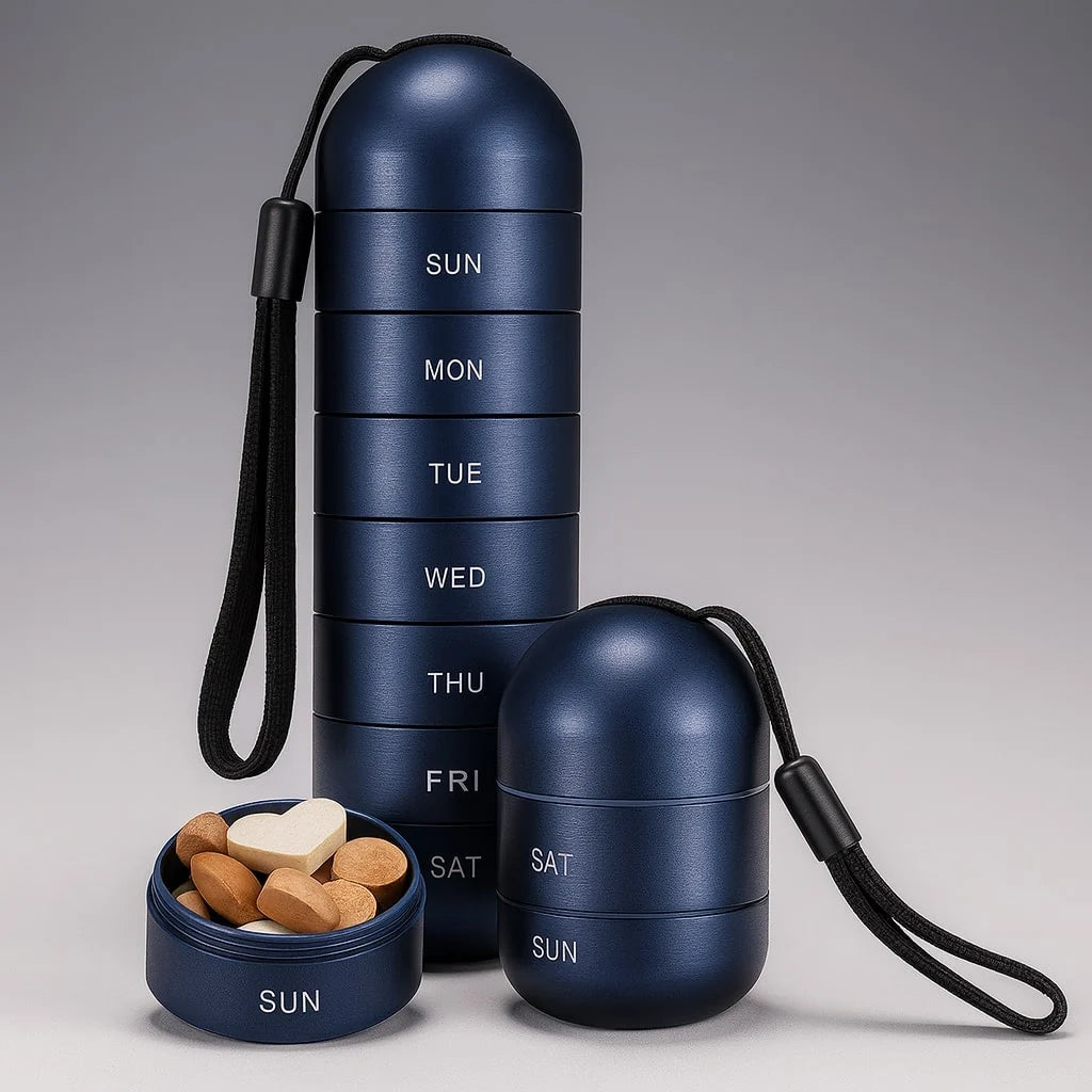 Weekly Pill Organizer Aluminum Hermetic Seal