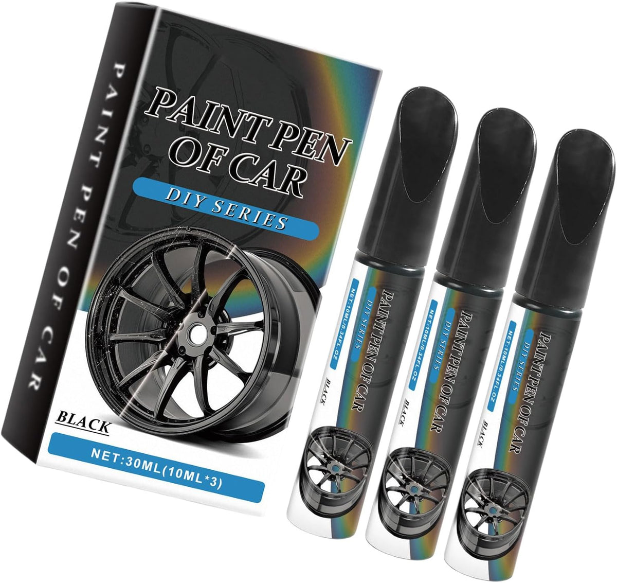 Wheel Rim Touch-Up Pens Ultra-Fine Tip Fast-Drying Rust-Resistant