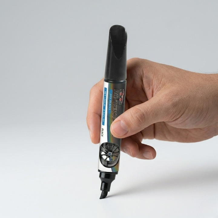 Wheel Rim Touch-Up Pens Ultra-Fine Tip Fast-Drying Rust-Resistant