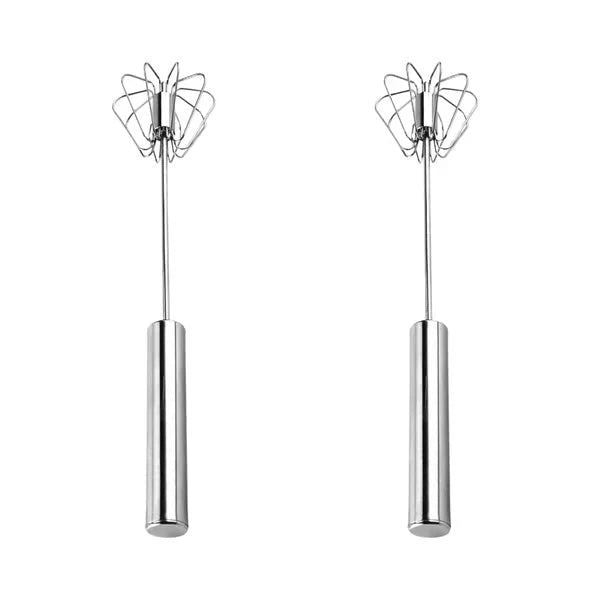 Whisk Spring-Loaded Push Battery-Free Stainless Steel