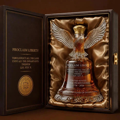 Whiskey Decanter Crystal Eagle Stopper Engraved Limited Edition