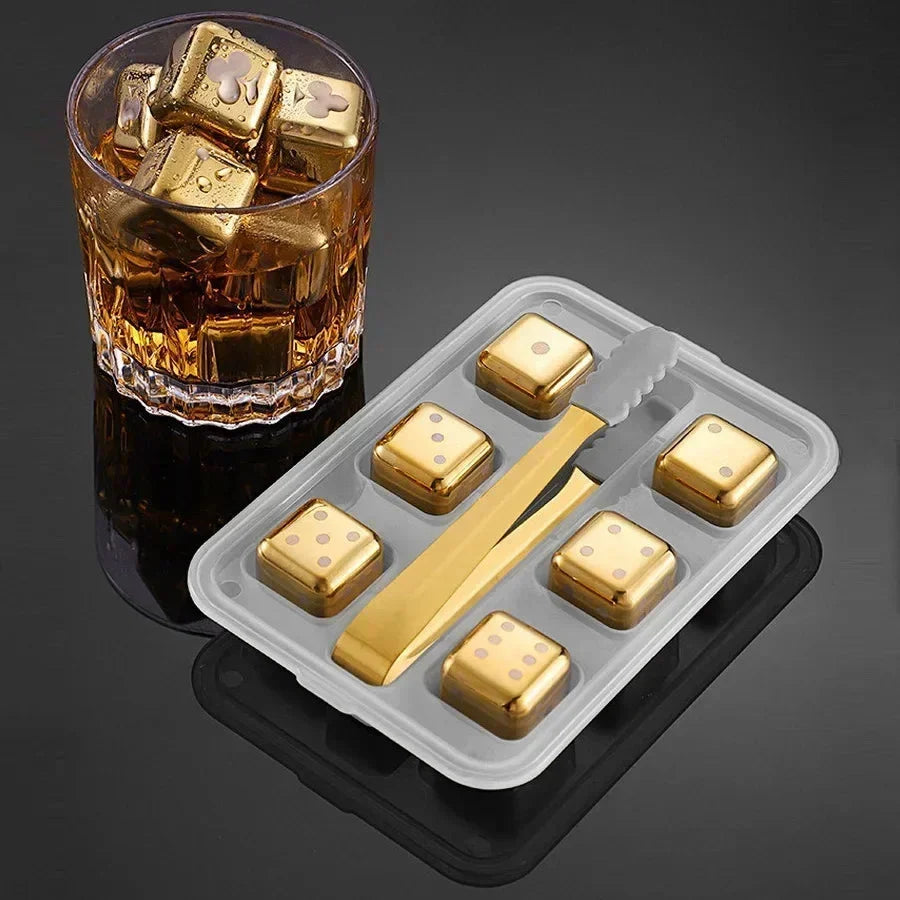 Whisky Cooling Stones Stainless Steel No Dilution Set of 8