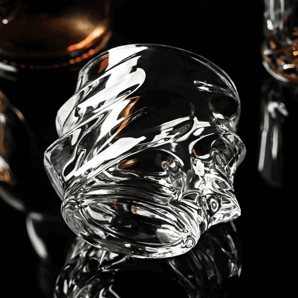 Whisky Glass Faceted Crystal Heavy Base