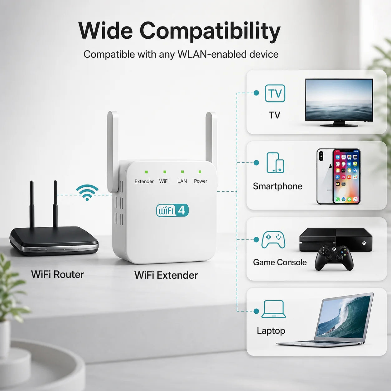 WiFi Signal Booster 3-in-1 Router & Access Point