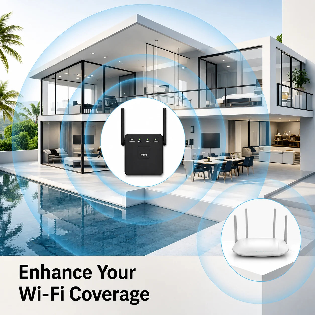 WiFi Signal Booster 3-in-1 Router & Access Point