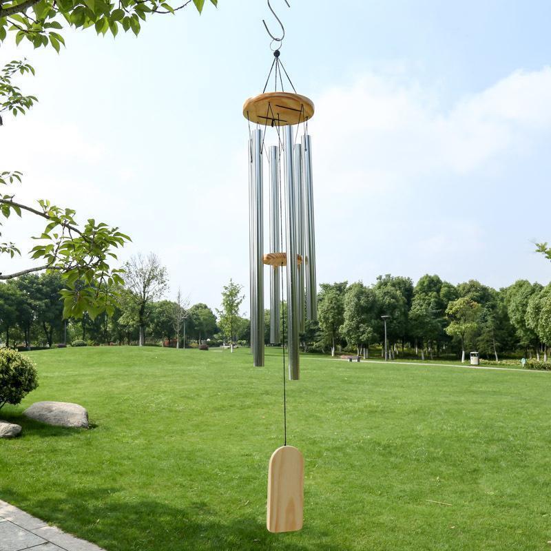 Wind Chime Hand-Tuned Amazing Grace Ash Wood & Aluminum