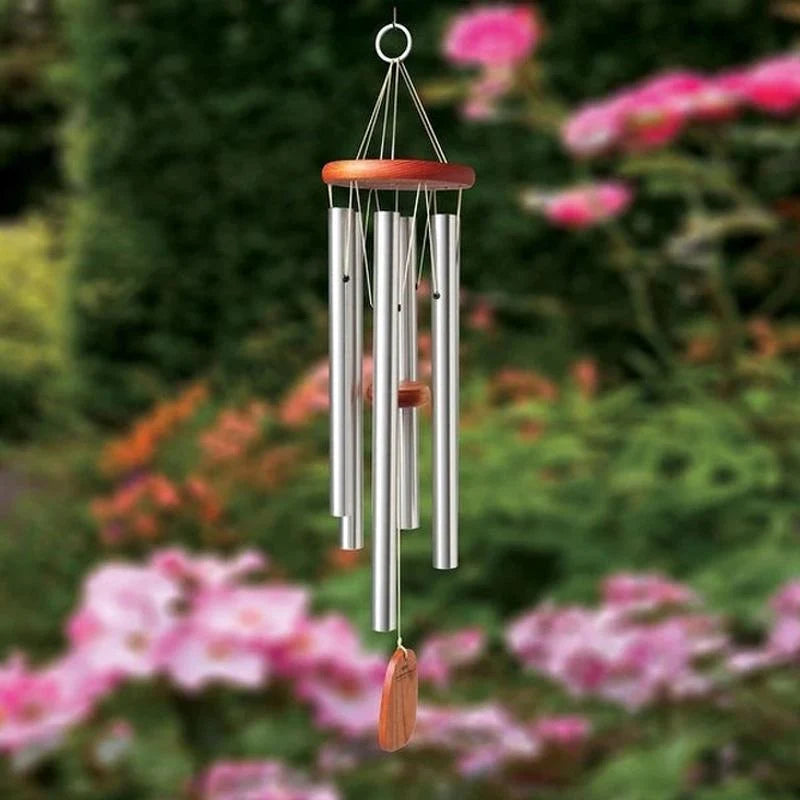Wind Chime Hand-Tuned Amazing Grace Ash Wood & Aluminum
