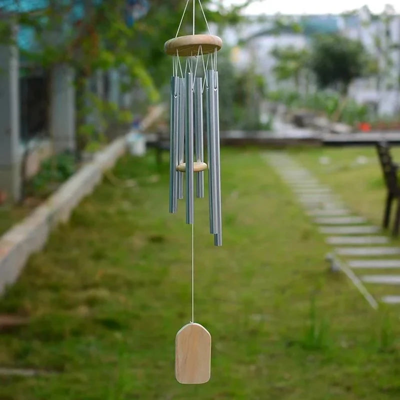 Wind Chime Hand-Tuned Amazing Grace Ash Wood & Aluminum
