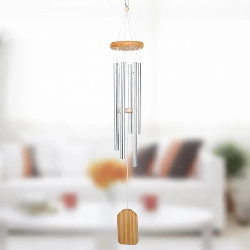 Wind Chime Hand-Tuned Amazing Grace Ash Wood & Aluminum