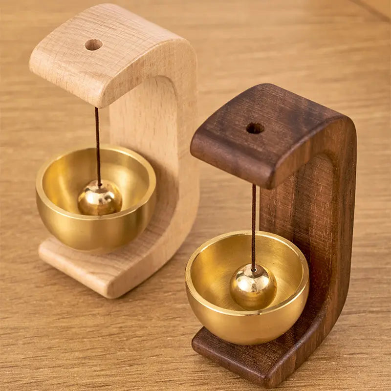 Wind Chime Magnetic No Tools Natural Wood Soothing Sound