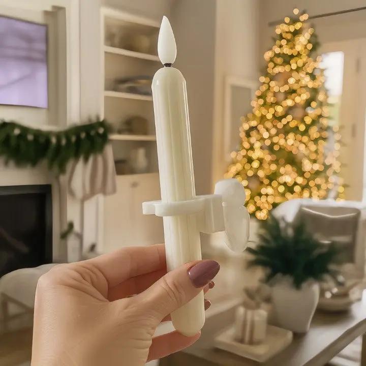Window Candles 6-Pack Realistic Flicker Dusk Sensor & Timer