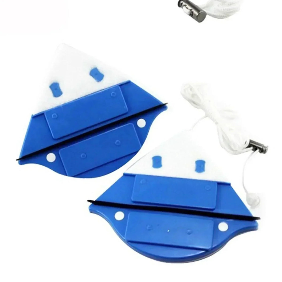 Window Cleaner Double-Sided Magnetic Washable Microfiber Pads Safety Rope