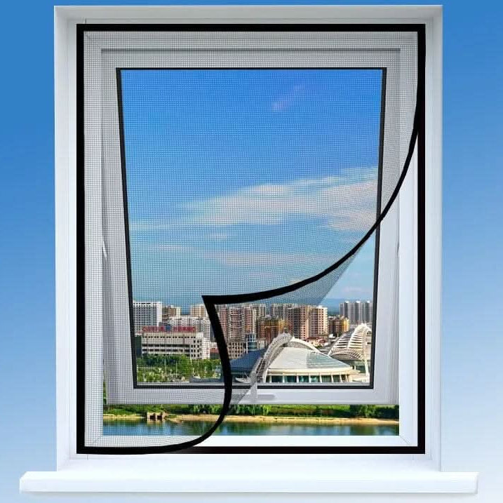 Window Fly Screen Fiberglass Cut-To-Size Hook & Loop