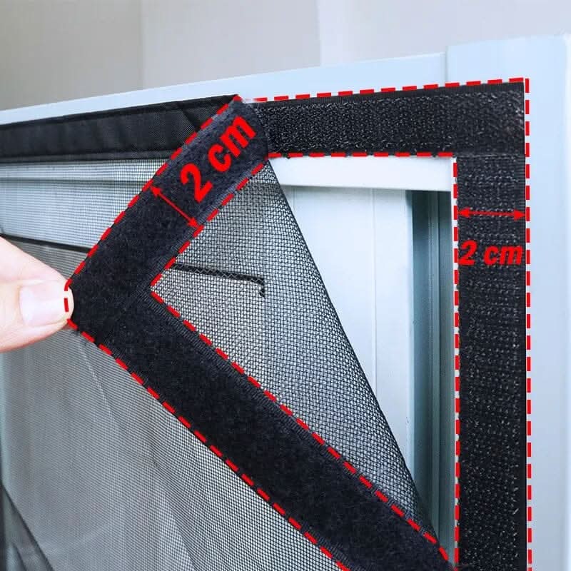 Window Fly Screen Fiberglass Cut-To-Size Hook & Loop