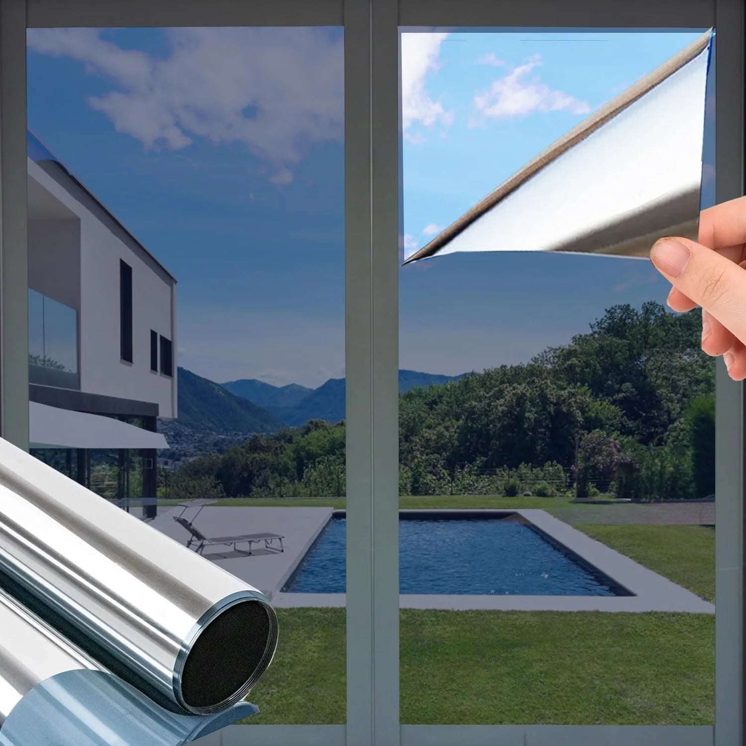 Window Privacy Film Daytime One-Way 99% UV Protection