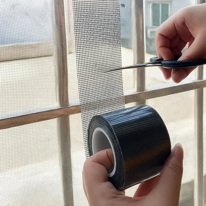Window Screen Repair Tape Fiberglass Mesh Strong Adhesive