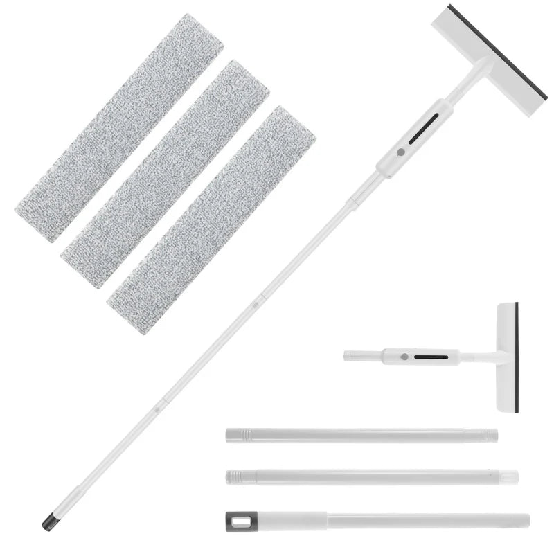 Window Squeegee Integrated Spray Head Double Blade