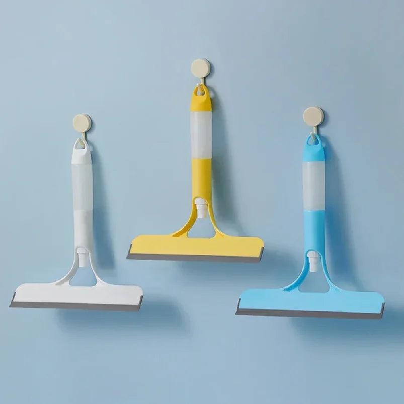 Window Squeegees Built-In Spray Silicone Blade Set of 2