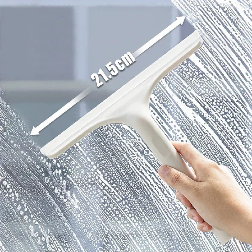 Window Squeegees Built-In Spray Silicone Blade Set of 2