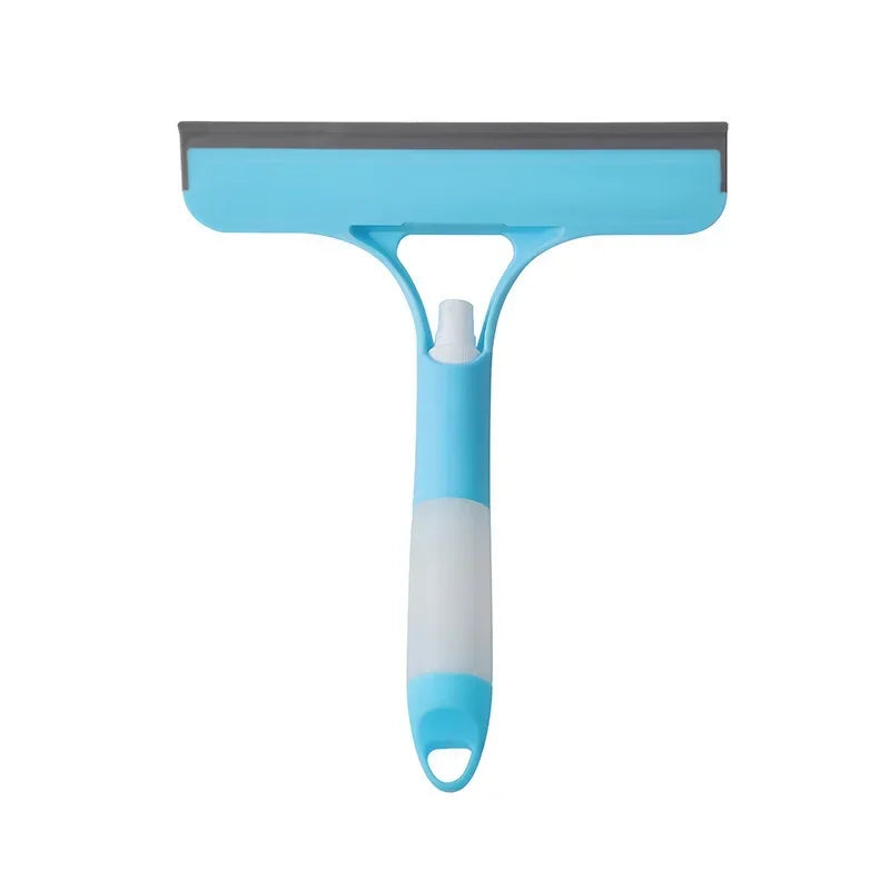 Window Squeegees Built-In Spray Silicone Blade Set of 2