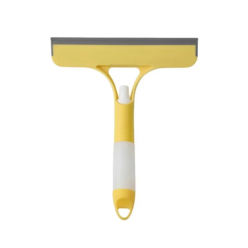 Window Squeegees Built-In Spray Silicone Blade Set of 2