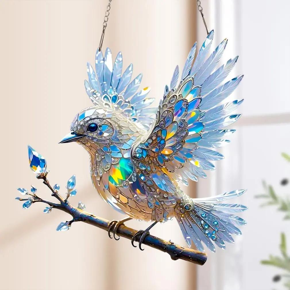 Window Suncatcher Iridescent Acrylic Hanging Hook Included