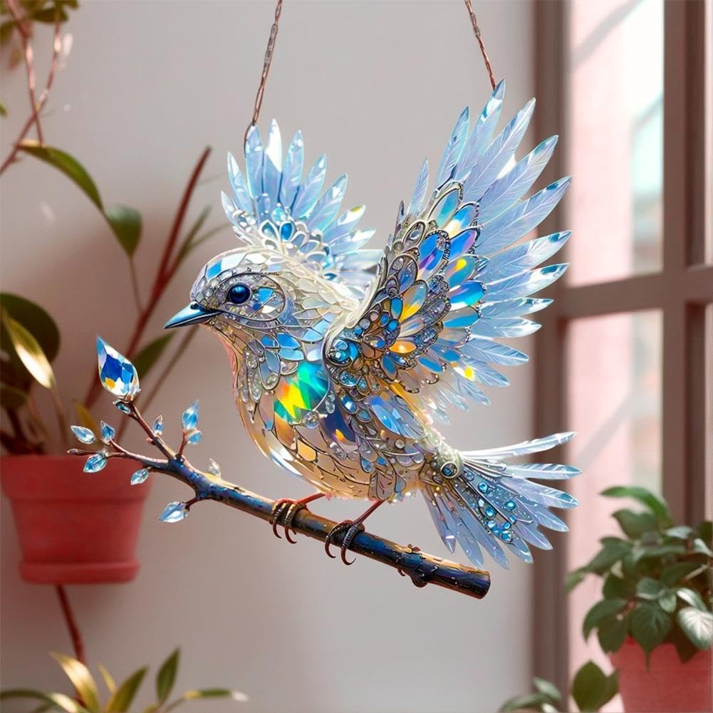 Window Suncatcher Iridescent Acrylic Hanging Hook Included