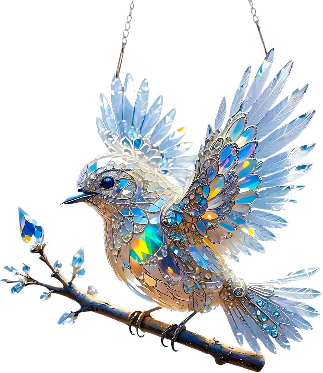 Window Suncatcher Iridescent Acrylic Hanging Hook Included