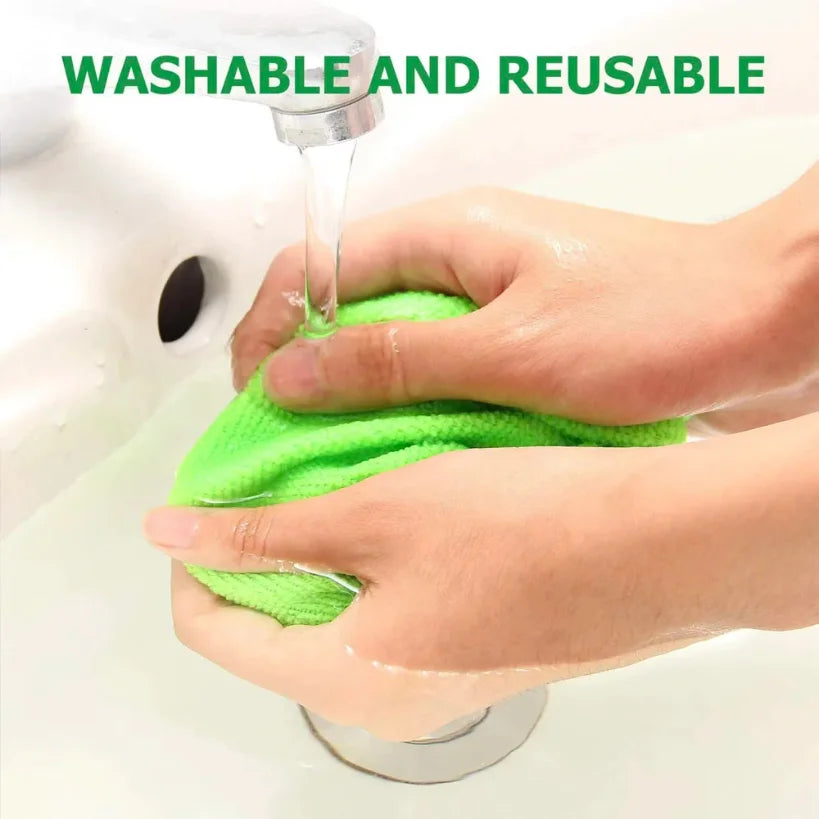 Windshield Cleaning Brush Telescopic Aluminum Handle Washable Microfiber Head